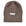 Knitted beanie hat with logo label