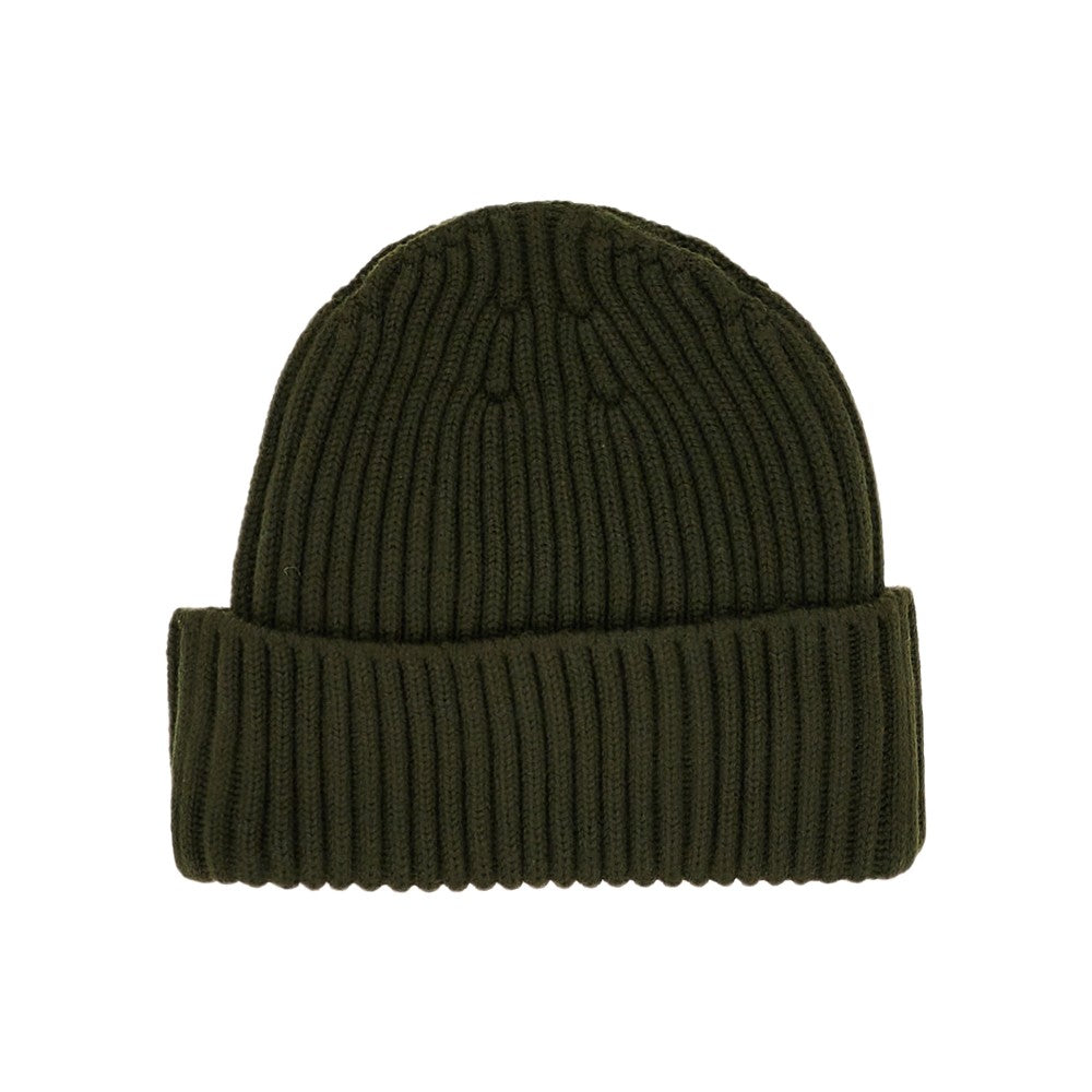 Beanie in lana con patch logo