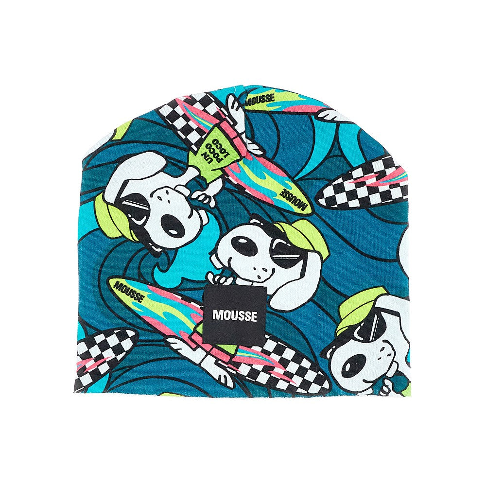 &#39;Snoopy Surf&#39; french terry beanie hat