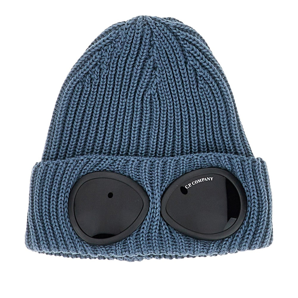 Wool beanie hat with lenses