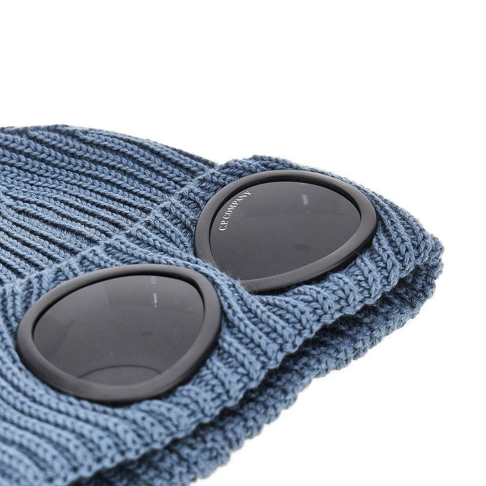 Wool beanie hat with lenses