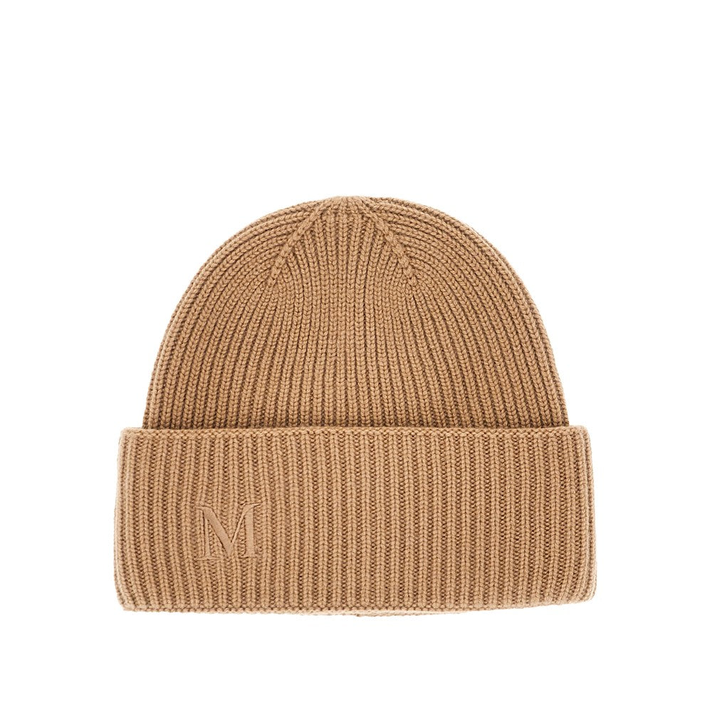 Beanie in cachemire con ricamo