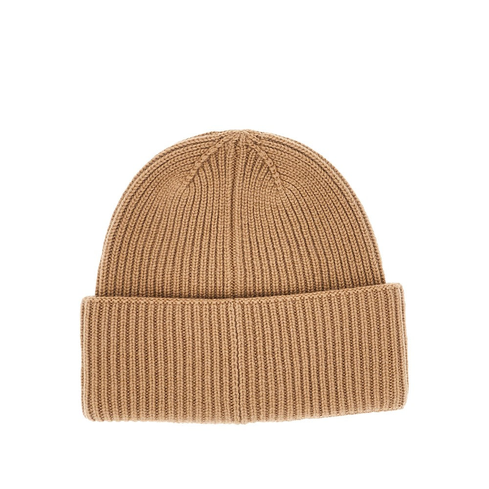 Beanie in cachemire con ricamo