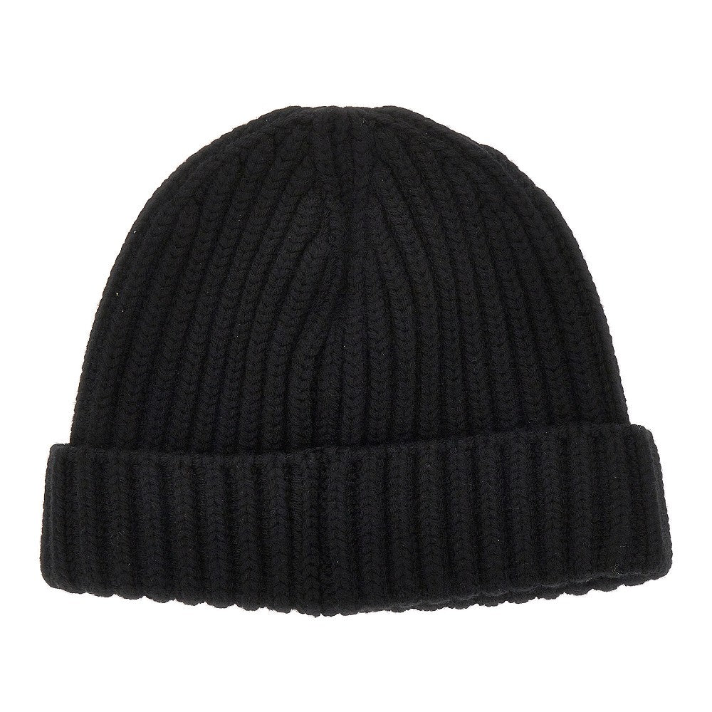 Beanie in lana con logo triangolo