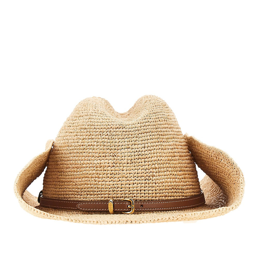 Raffia cowboy hat