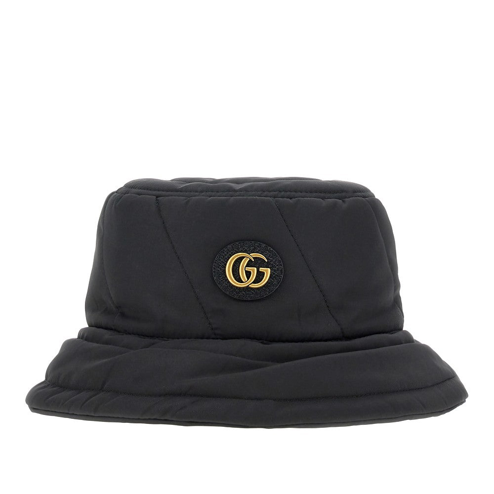 Quilted nylon bucket hat
