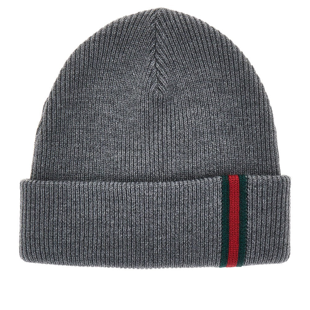 Beanie in lana con dettaglio Web