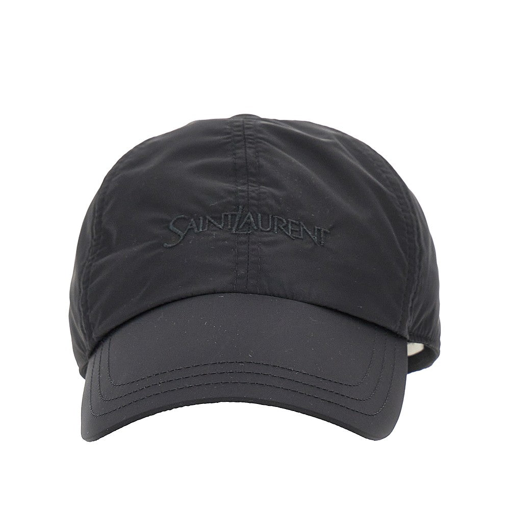 Nylon baseball cap with logo embroidery