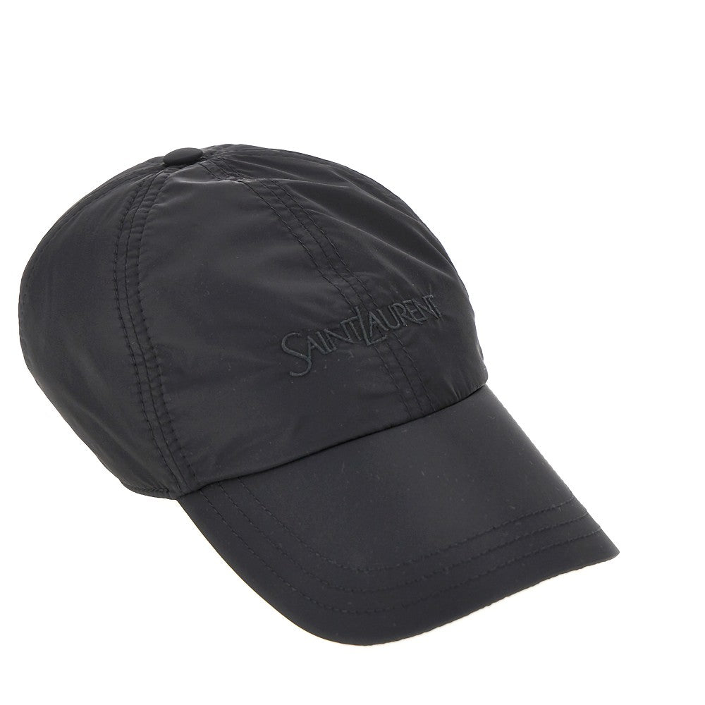 Nylon baseball cap with logo embroidery