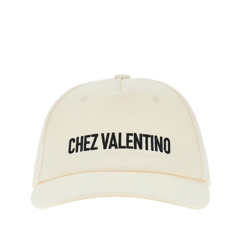 Chez Valentino embroidery baseball cap