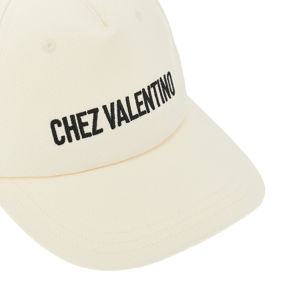 Chez Valentino embroidery baseball cap