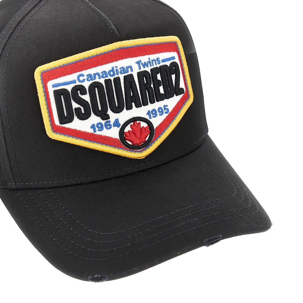 Baseball hat with logo patch