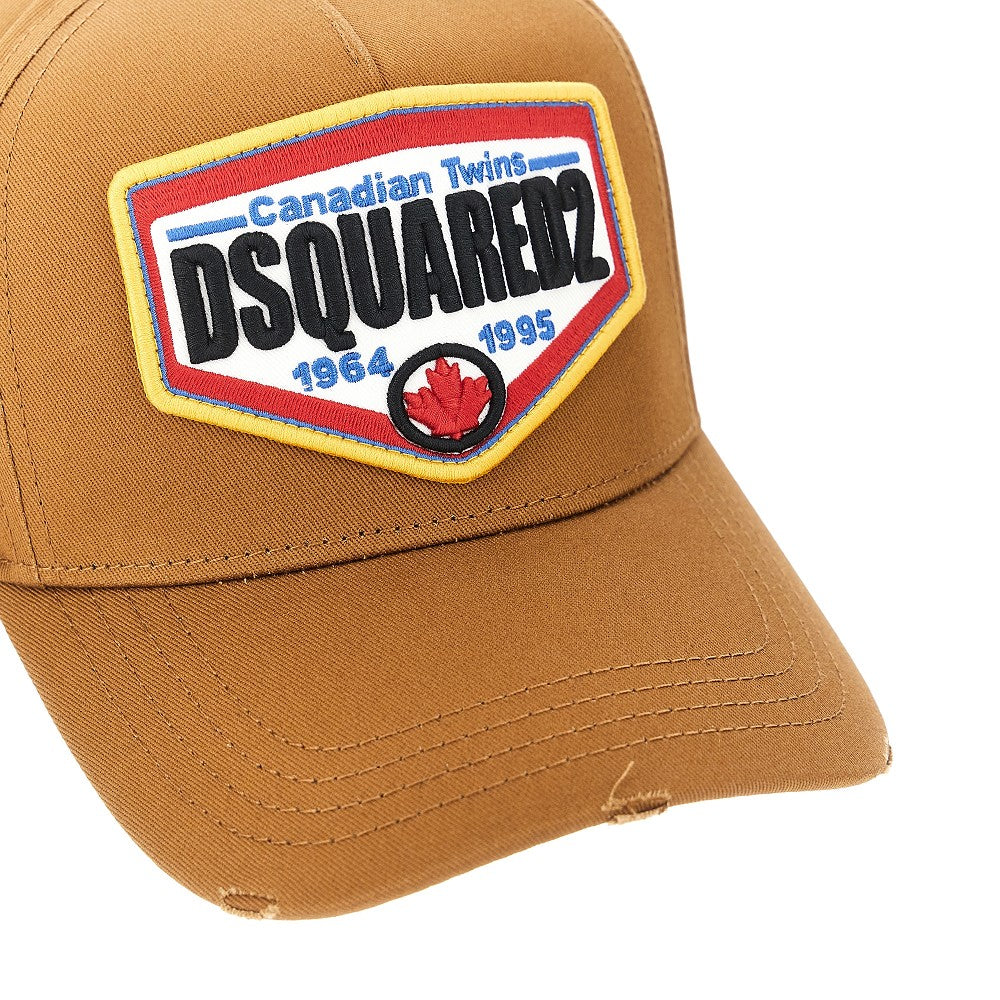 Baseball hat with logo patch