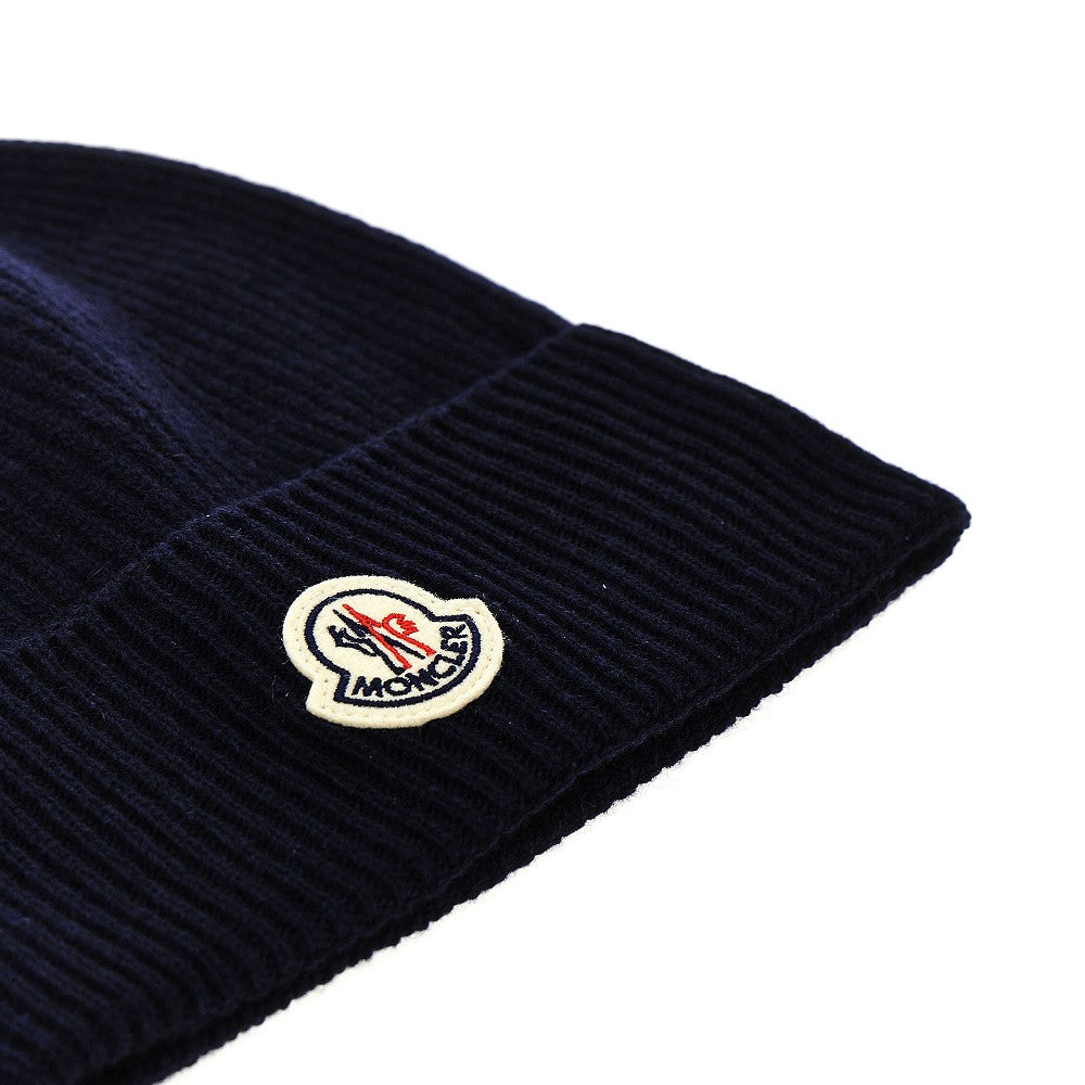 Wool and cashmere beanie hat