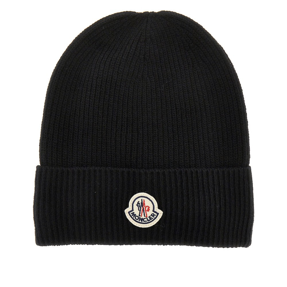 Wool and cashmere beanie hat