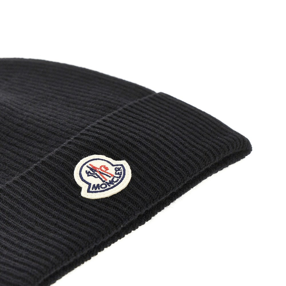 Wool and cashmere beanie hat