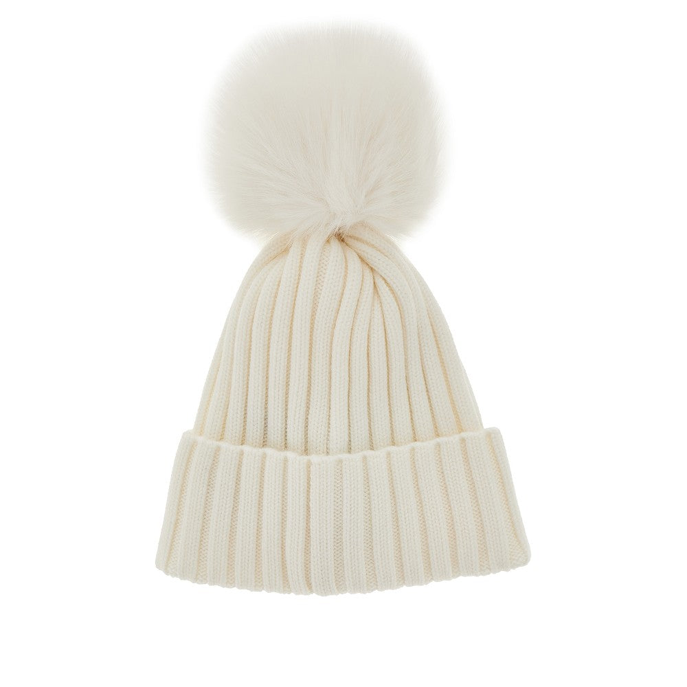 Berretto in lana con pompon