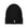 Wool beanie hat with logo patch