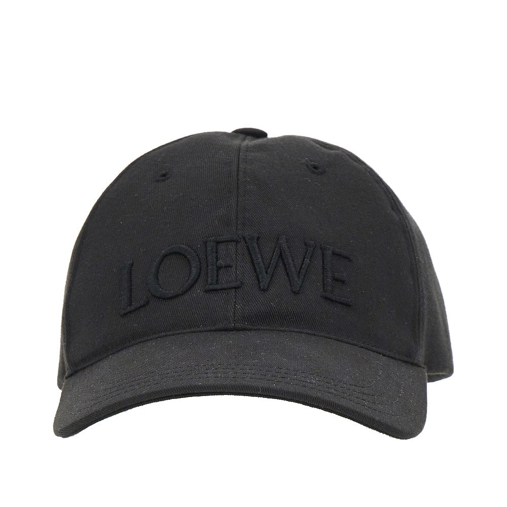 Cappello baseball in tela con logo ricamato