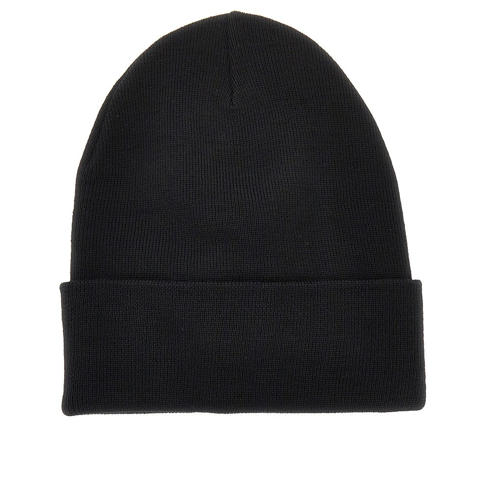 Beanie in lana con patch logo