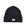 Knitted beanie hat with logo patch
