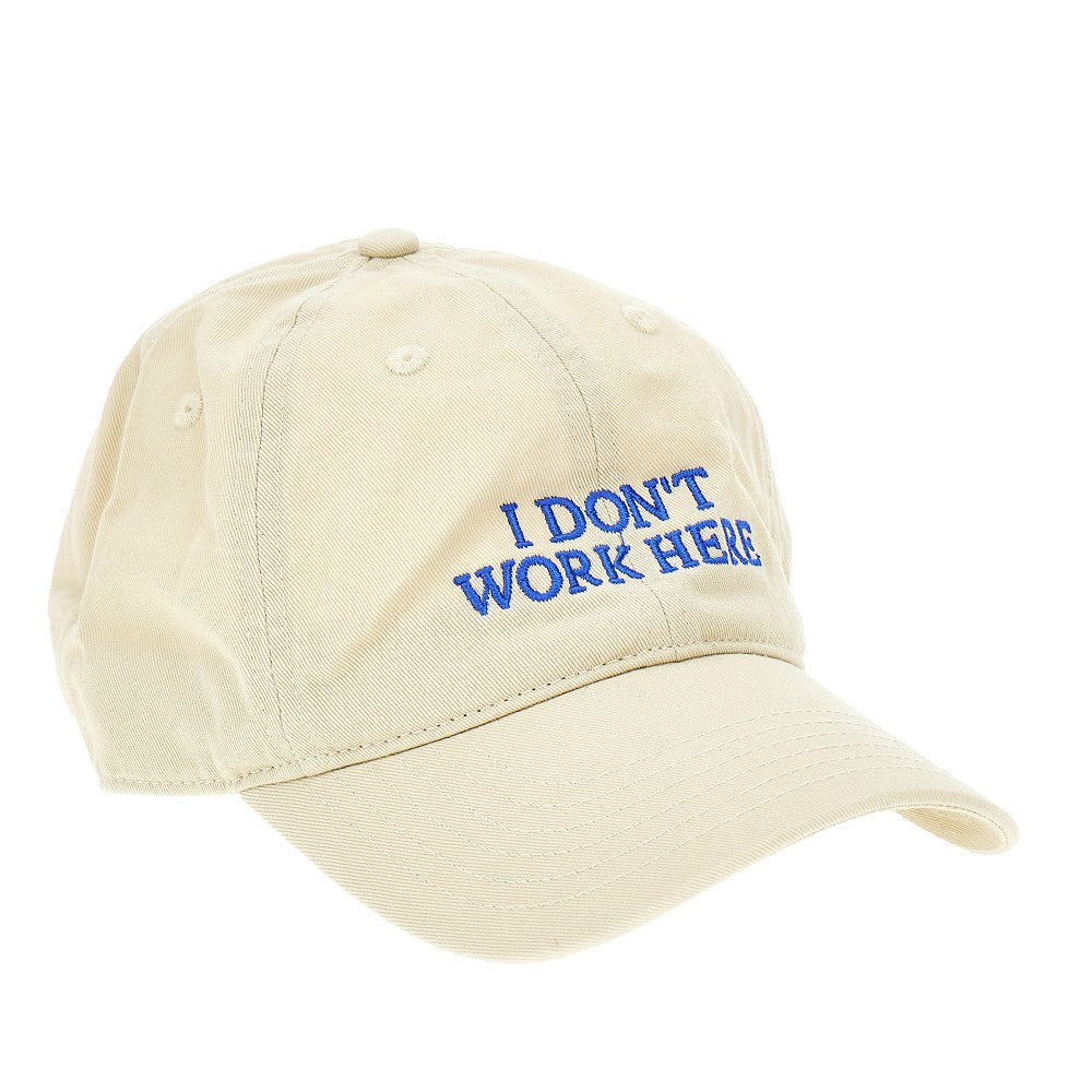 Organic cotton embroidered baseball cap