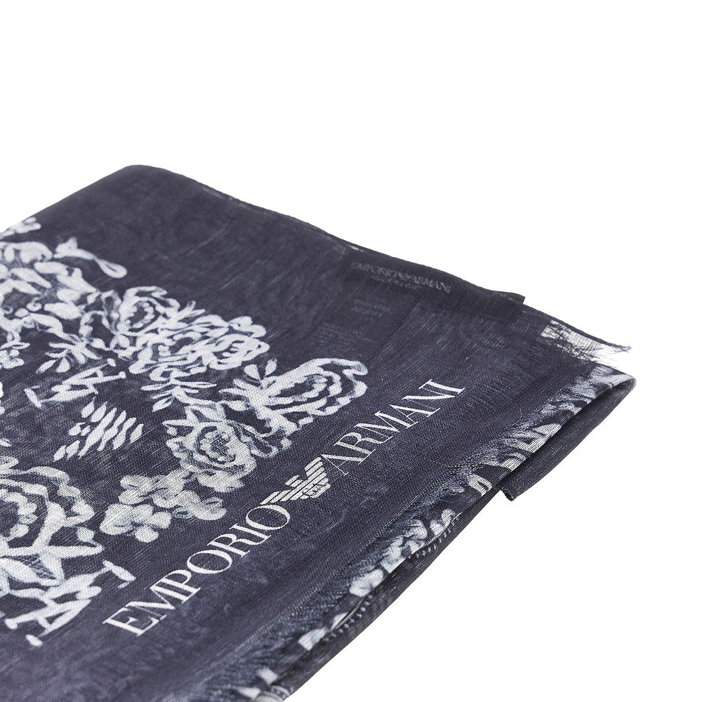 Linen and silk-blend scarf