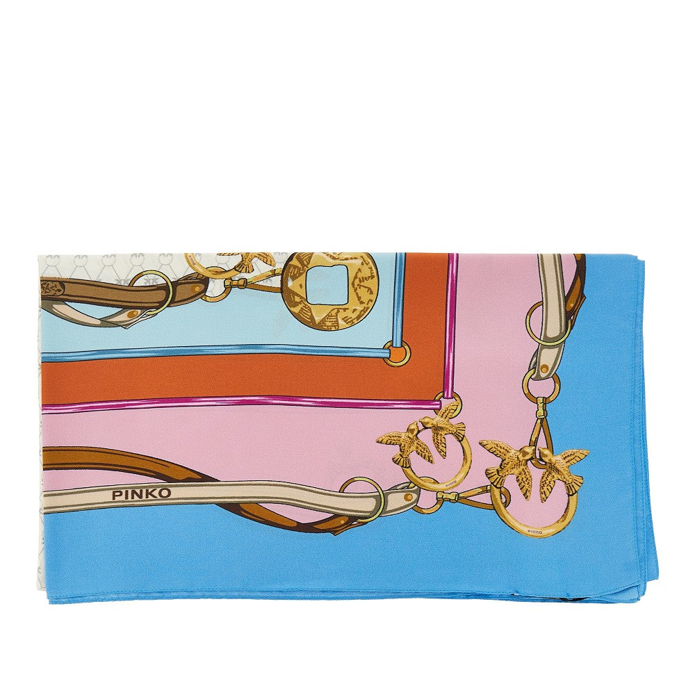 Foulard in twill stampato