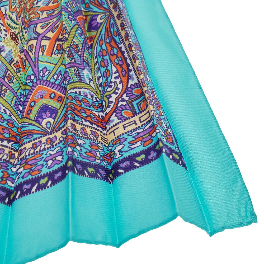Plissé silk shawl