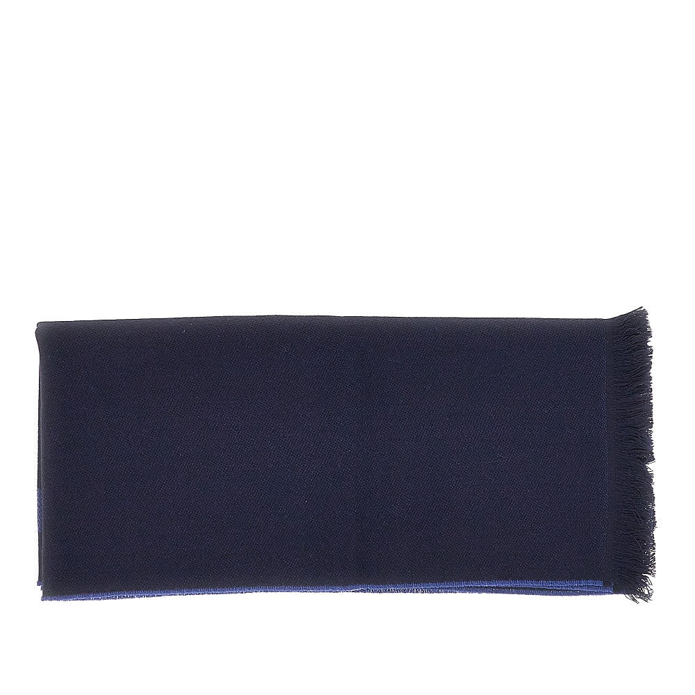 Jacquard logo wool scarf