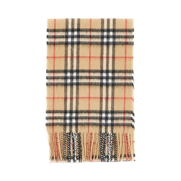 Check cashmere scarf