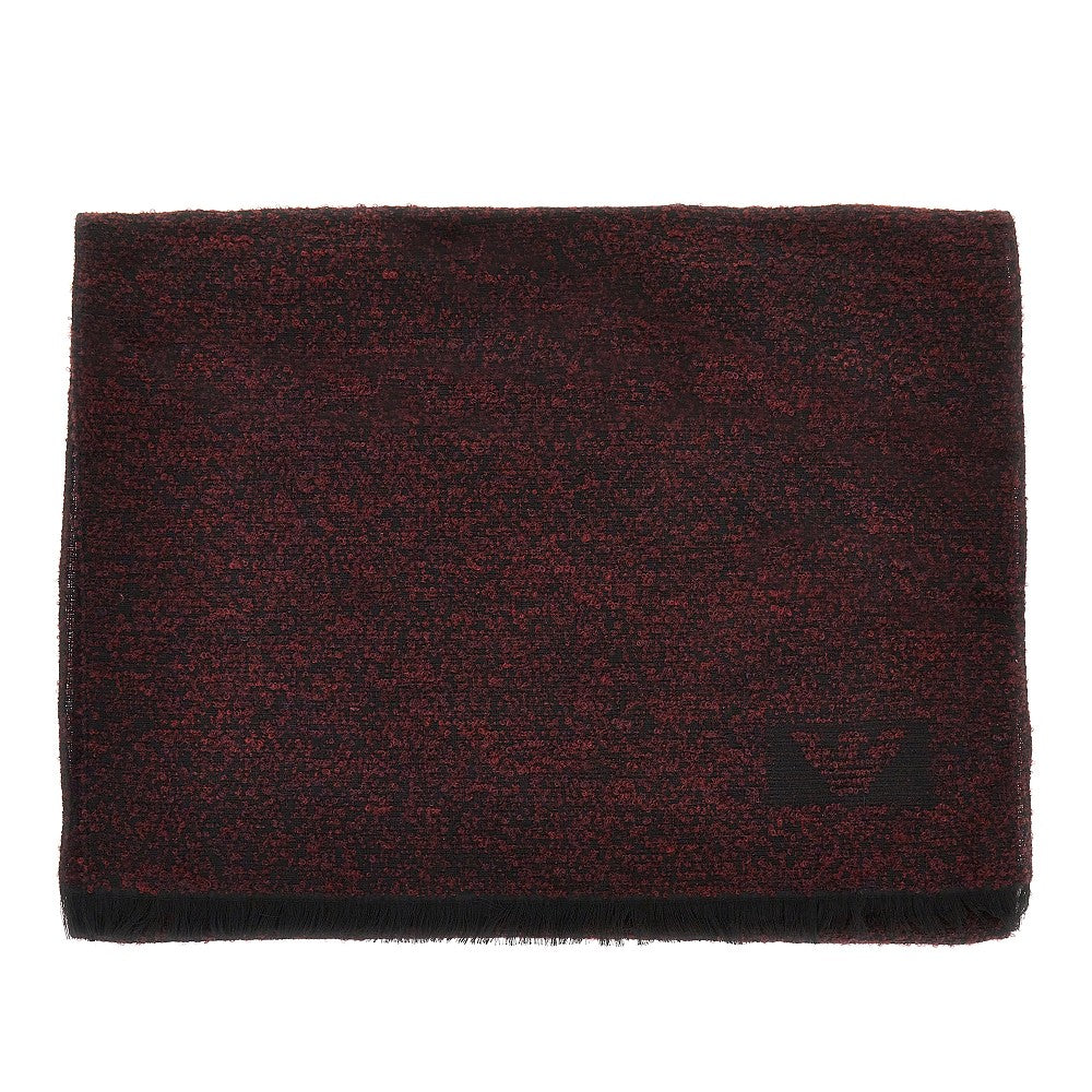 Bouclé wool blend scarf
