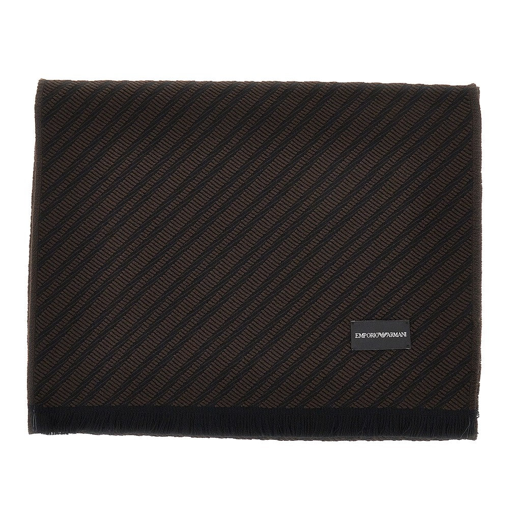 Jacquard viscose blend scarf