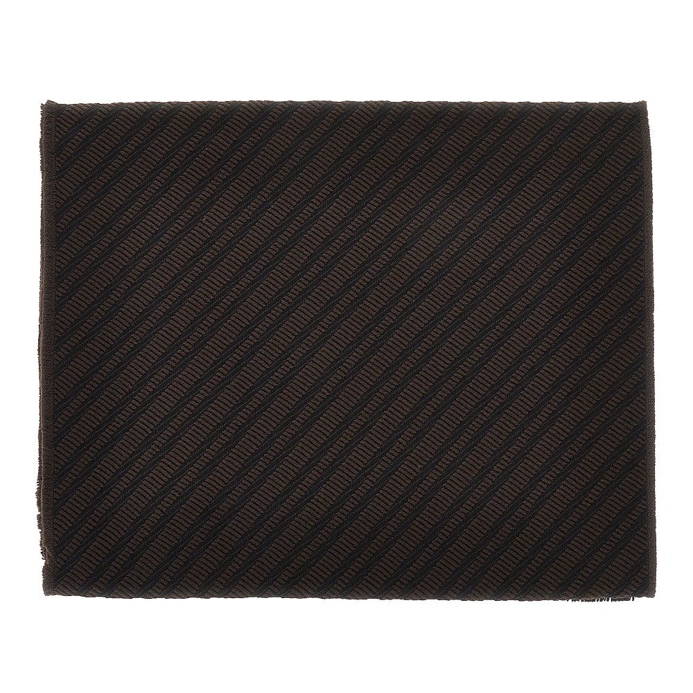Jacquard viscose blend scarf