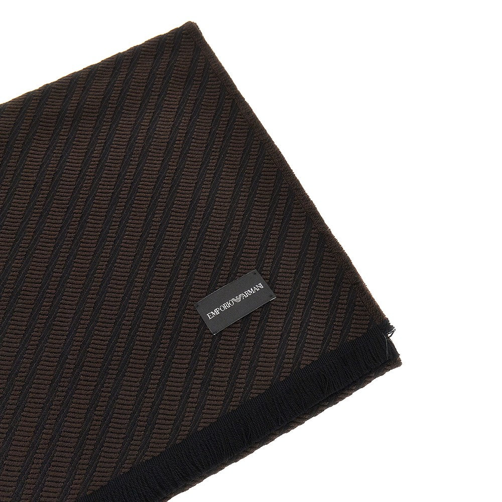 Jacquard viscose blend scarf