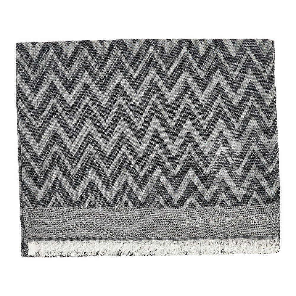 Sciarpa in misto viscosa con motivo chevron