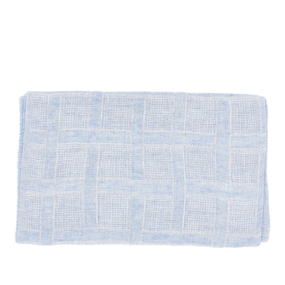 Sciarpa in lino garzato con filo lurex