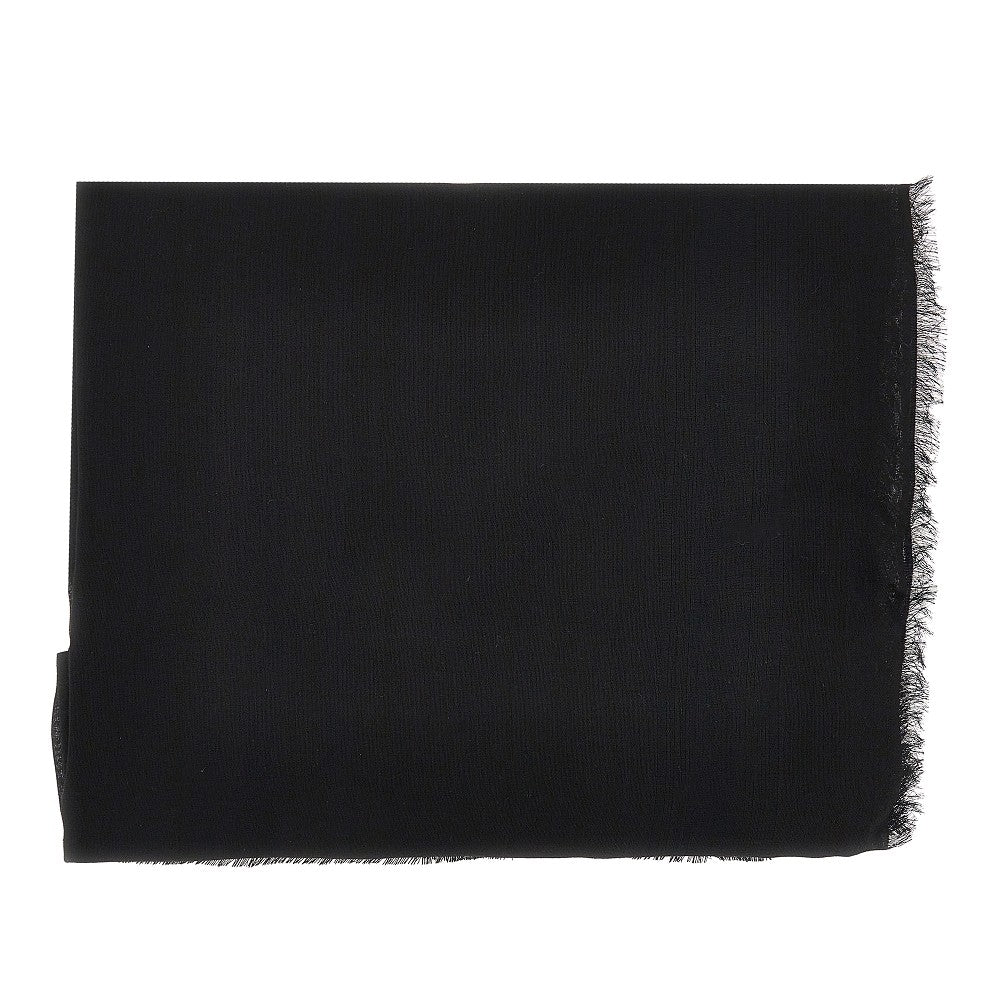 Stola in misto modal con logo jacquard