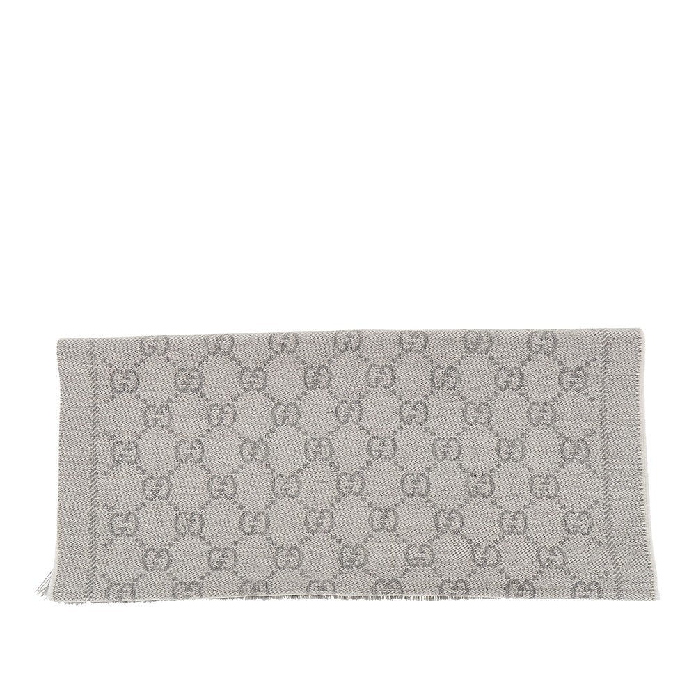 GG jacquard wool scarf