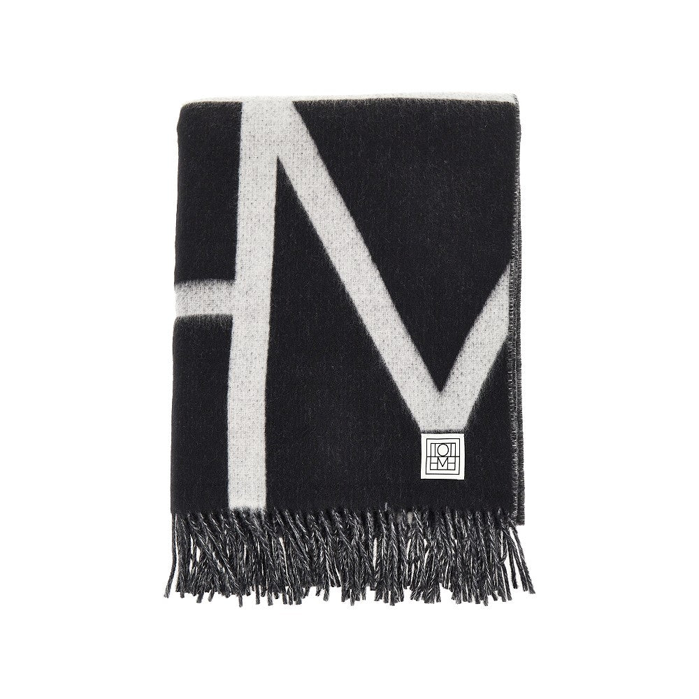 Brushed wool Monogram scarf