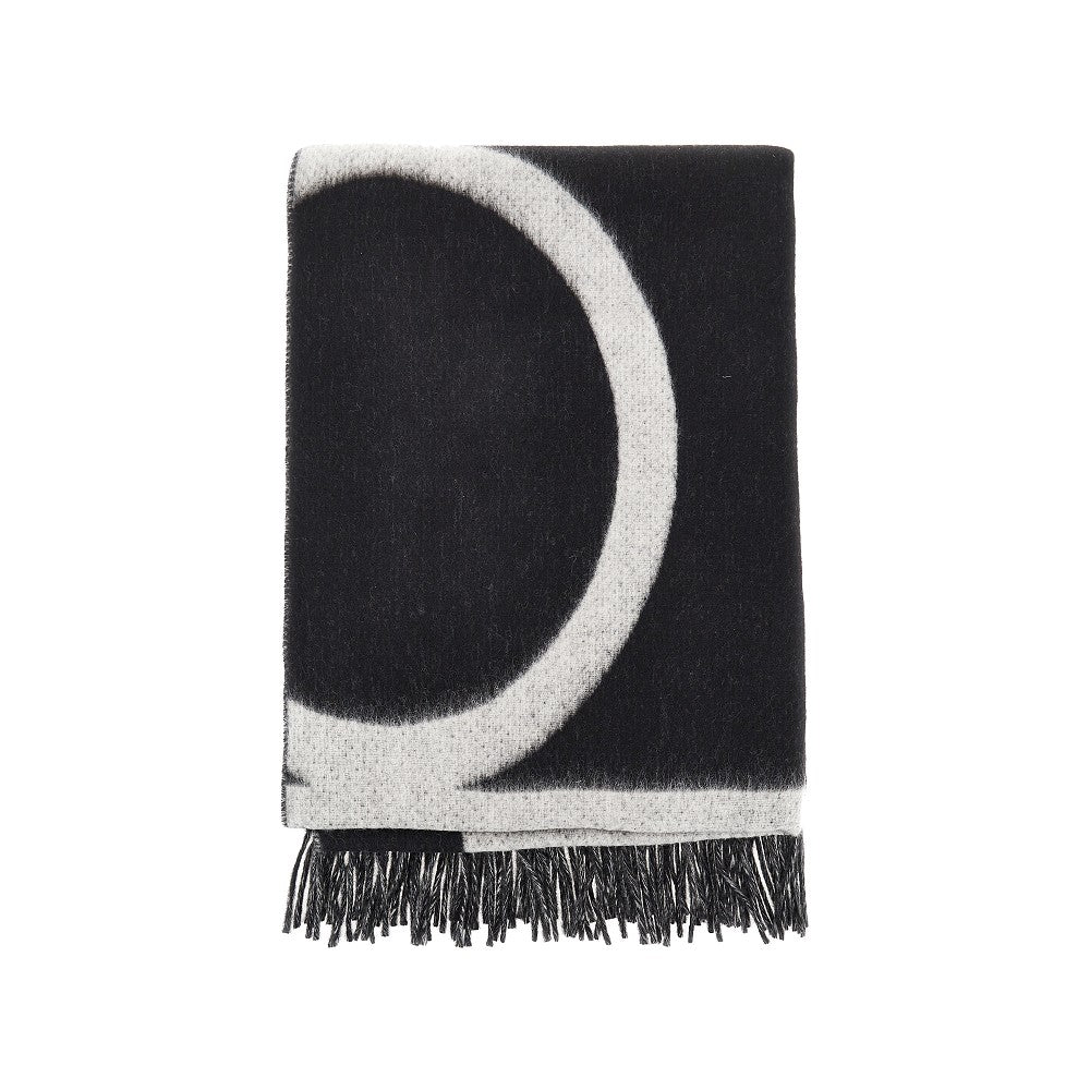 Brushed wool Monogram scarf