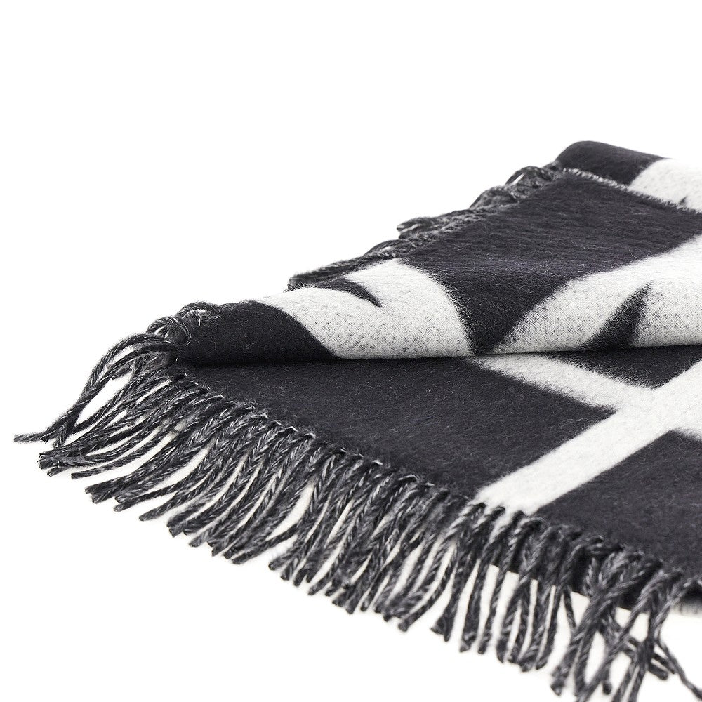 Brushed wool Monogram scarf