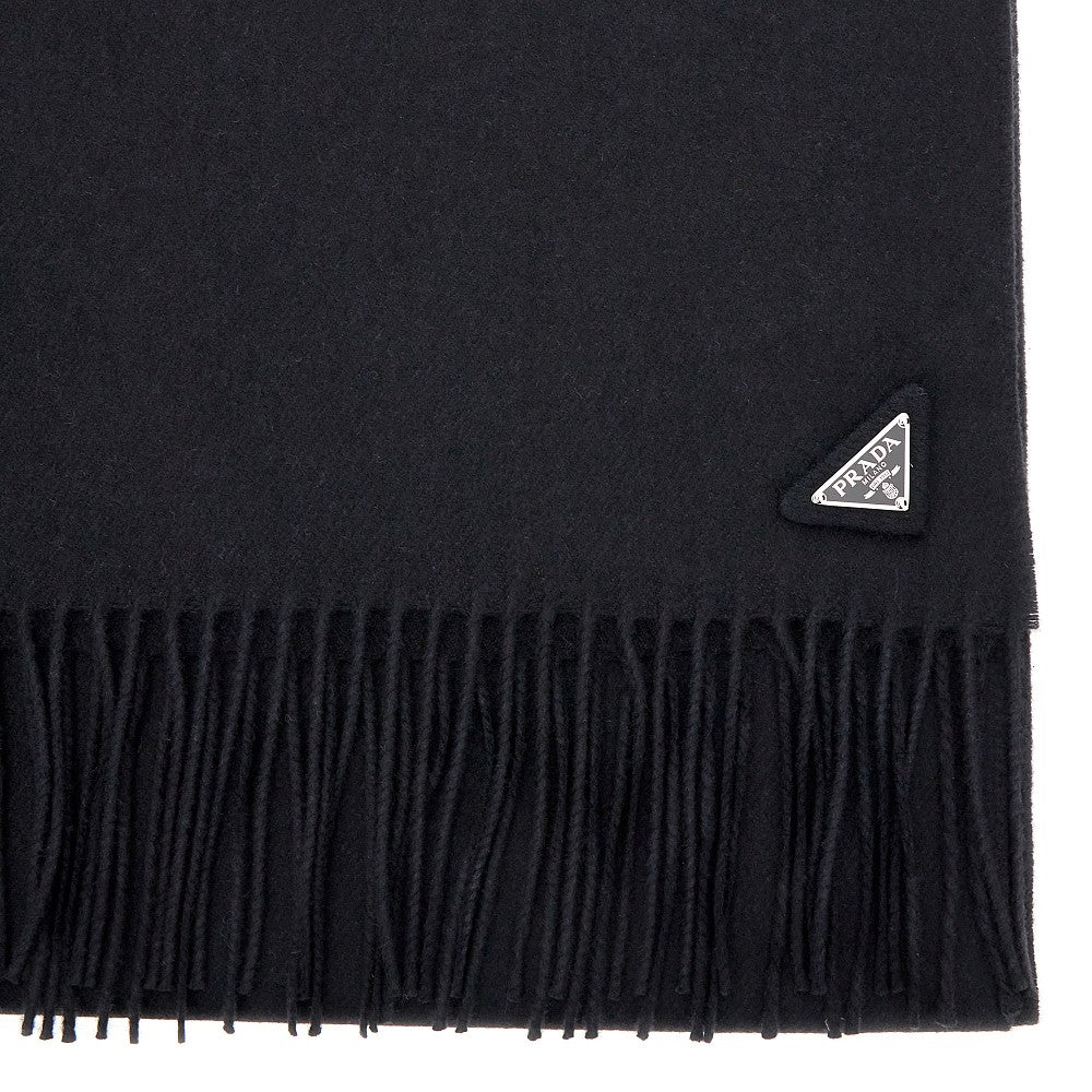 Cashmere and silk scarf with triangle logo