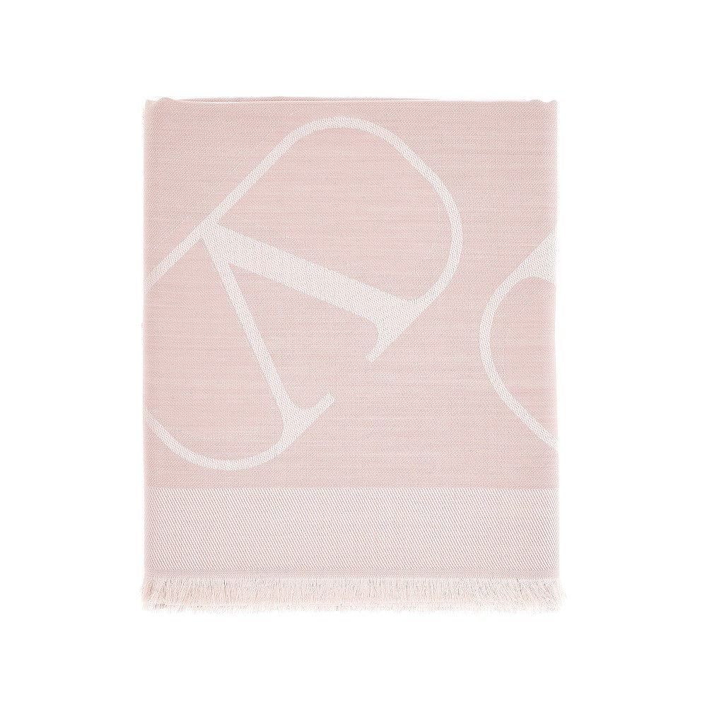 &#39;VLogo Signature&#39; silk-blend scarf