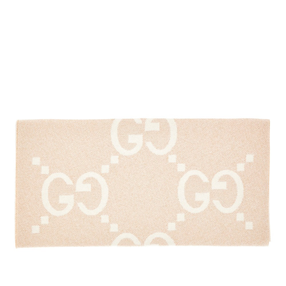 GG lamé cashmere scarf