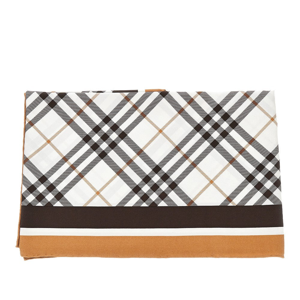 Check silk scarf