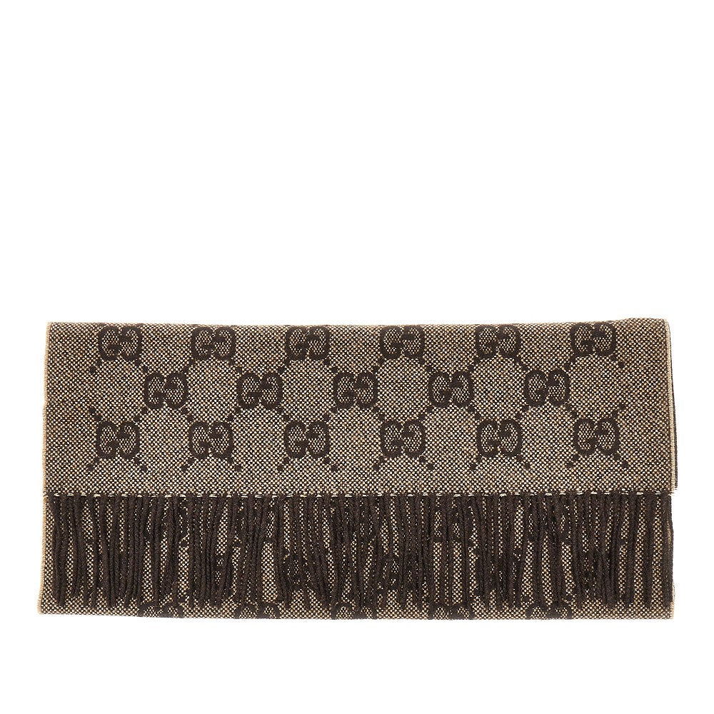 Lamé GG cashmere-blend scarf