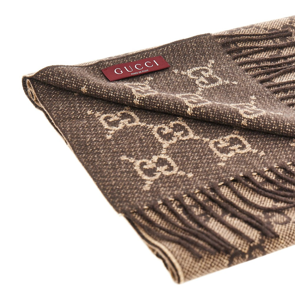 Lamé GG cashmere-blend scarf