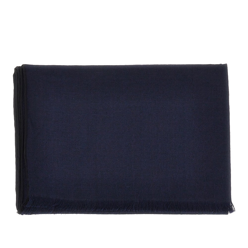 Stola in misto lana e seta jacquard