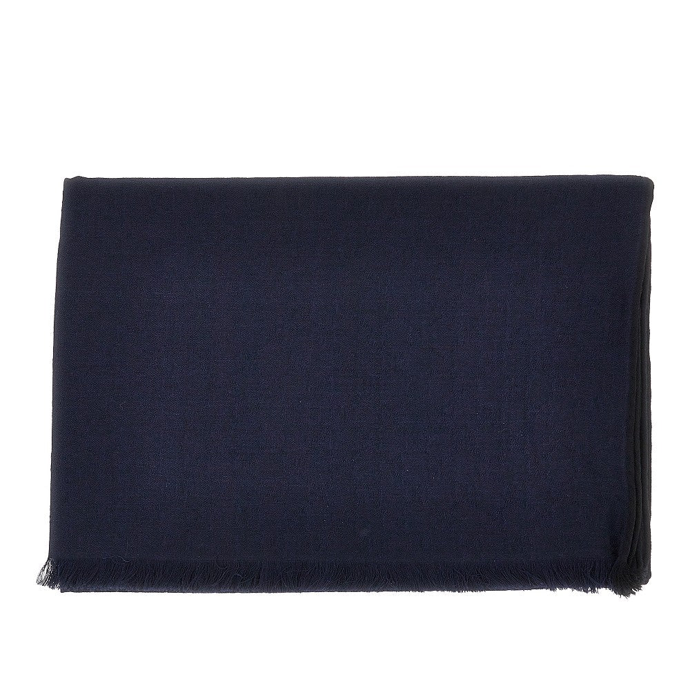 Stola in misto lana e seta jacquard